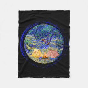Vincent Van Gogh olive Orchard' Camping Graphic Fo Fleece Blanket