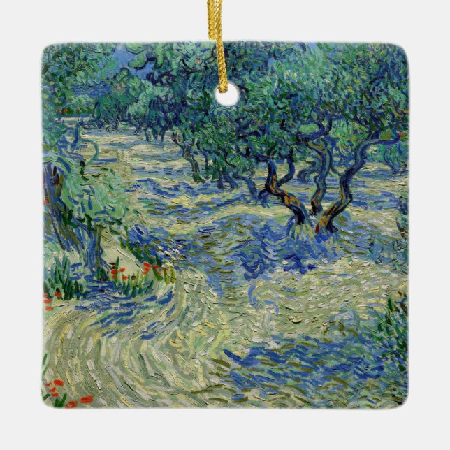 Vincent van Gogh - Olive Orchard Ceramic Ornament (Front)
