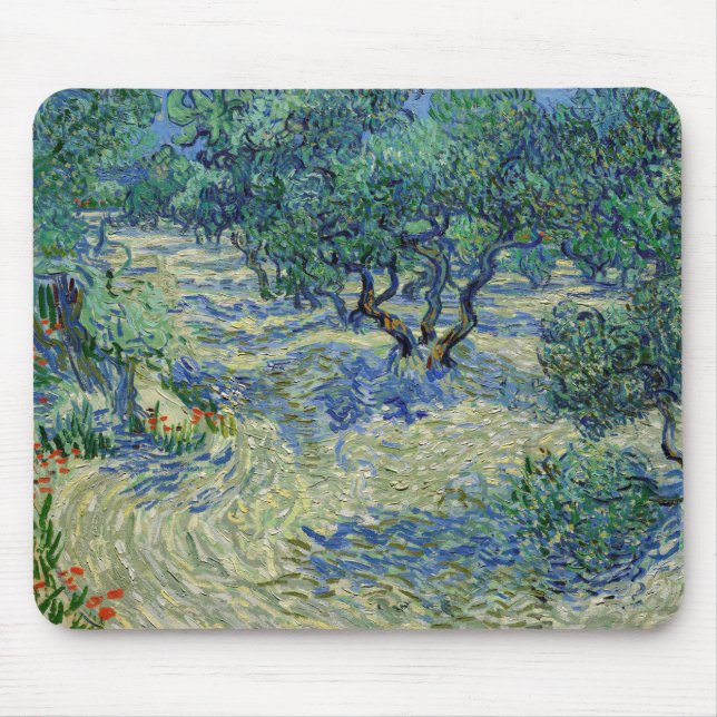 Vincent van Gogh - Olive Orchard Mouse Mat (Front)