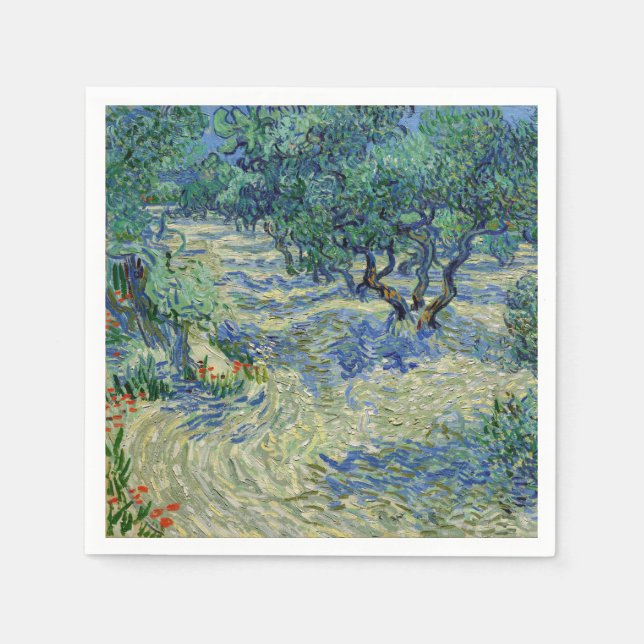 Vincent van Gogh - Olive Orchard Napkin (Front)