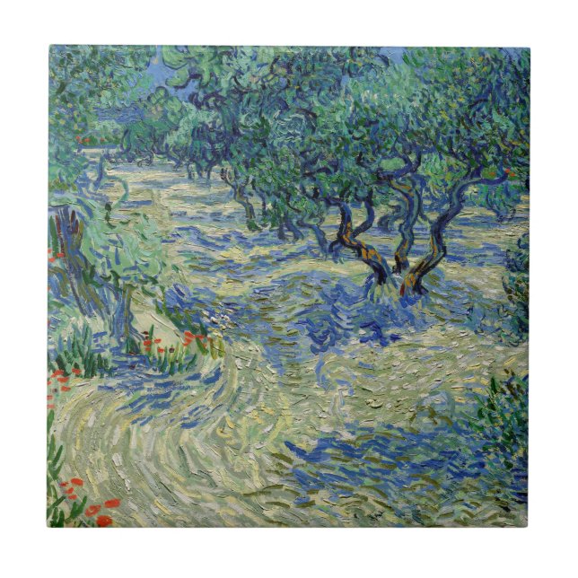 Vincent van Gogh - Olive Orchard Tile (Front)