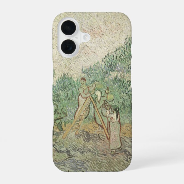 Vincent van Gogh - Olive Picking iPhone 16 Case (Back)