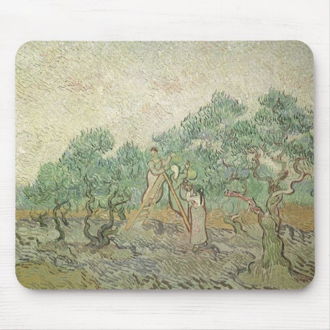 Vincent van Gogh - Olive Picking Mouse Mat (Front)