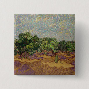 Vincent van Gogh - Olive Trees 15 Cm Square Badge