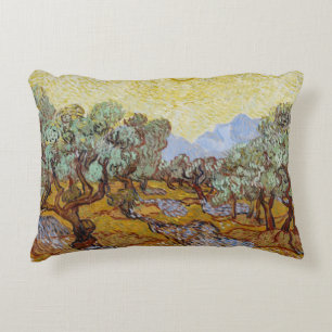 Vincent van Gogh   Olive Trees, 1889 Decorative Cushion