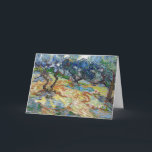 Vincent van Gogh - Olive Trees: Bright blue sky Card<br><div class="desc">Olive Trees: Bright blue sky - Vincent van Gogh,  1889</div>