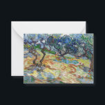Vincent van Gogh - Olive Trees: Bright blue sky Card<br><div class="desc">Olive Trees: Bright blue sky - Vincent van Gogh,  1889</div>