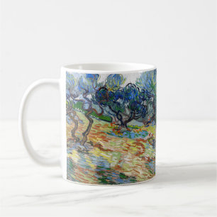 Vincent van Gogh - Olive Trees: Bright blue sky Coffee Mug