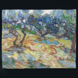 Vincent van Gogh - Olive Trees: Bright blue sky Fleece Blanket<br><div class="desc">Olive Trees: Bright blue sky - Vincent van Gogh,  1889</div>