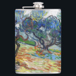 Vincent van Gogh - Olive Trees: Bright blue sky Hip Flask<br><div class="desc">Olive Trees: Bright blue sky - Vincent van Gogh,  1889</div>