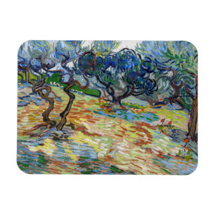Vincent van Gogh - Olive Trees: Bright blue sky Magnet