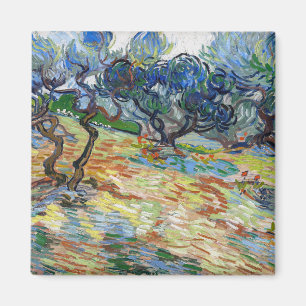 Vincent van Gogh - Olive Trees: Bright blue sky Magnet