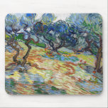 Vincent van Gogh - Olive Trees: Bright blue sky Mouse Mat<br><div class="desc">Olive Trees: Bright blue sky - Vincent van Gogh,  1889</div>