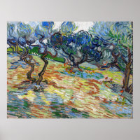 Vincent van Gogh - Olive Trees: Bright blue sky