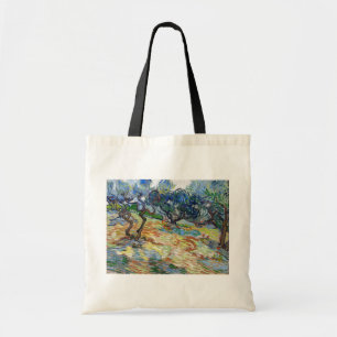 Vincent van Gogh - Olive Trees: Bright blue sky Tote Bag