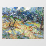 Vincent van Gogh - Olive Trees: Bright blue sky Window Cling<br><div class="desc">Olive Trees: Bright blue sky - Vincent van Gogh,  1889</div>