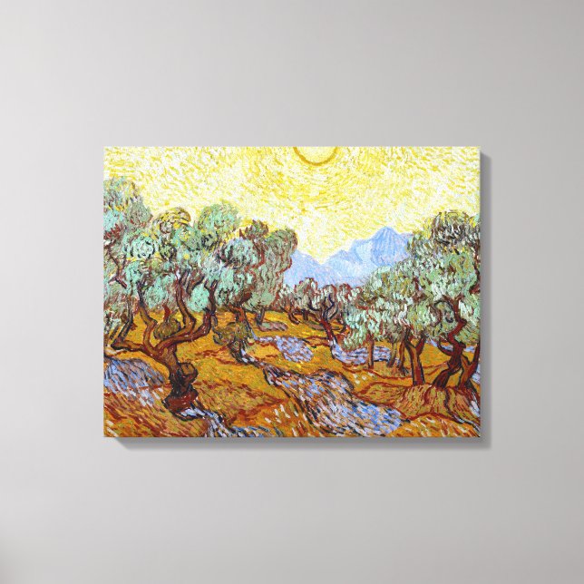 Vincent van Gogh Olive Trees Canvas Print (Front)