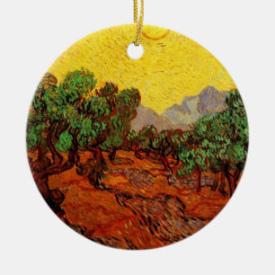 Vincent van Gogh Olive Trees Ceramic Tree Decoration