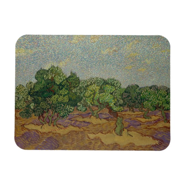 Vincent van Gogh - Olive Trees Magnet (Horizontal)