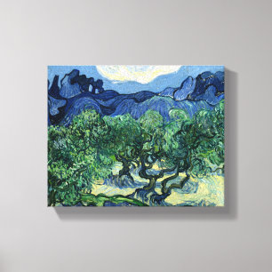 Vincent Van Gogh Olive Trees Mountain Landscape Canvas Print