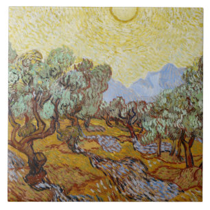 Vincent van Gogh - Olive Trees Tile