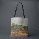 Vincent van Gogh - Olive Trees Tote Bag<br><div class="desc">Olive Trees / Olive Grove: Pale Blue Sky - Vincent van Gogh,  1889,  Saint-Remy</div>