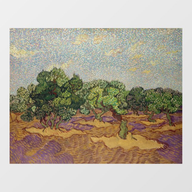 Vincent van Gogh - Olive Trees Window Cling (Sheet)