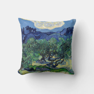 Vincent van Gogh - Olive Trees with the Alpilles  Cushion