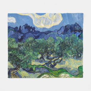 Vincent van Gogh - Olive Trees with the Alpilles Fleece Blanket