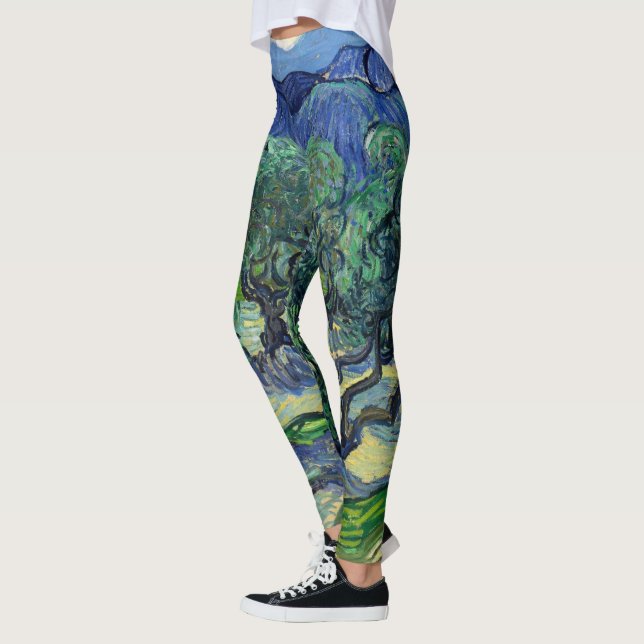 Vincent van Gogh - Olive Trees with the Alpilles Leggings (Left)