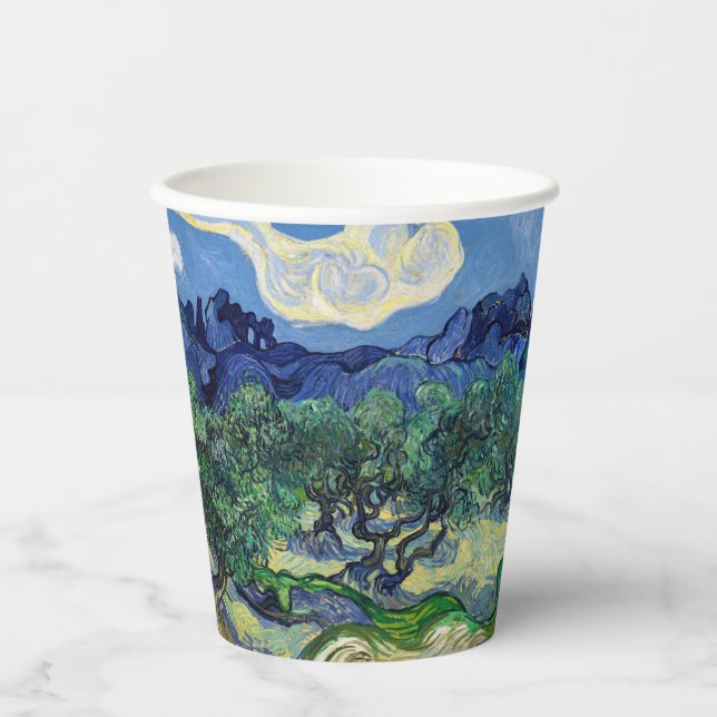Vincent van Gogh - Olive Trees with the Alpilles Paper Cups (Front)