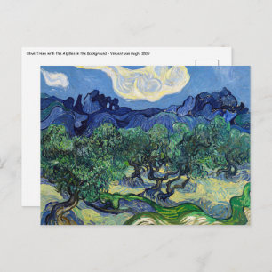 Vincent van Gogh - Olive Trees with the Alpilles Postcard