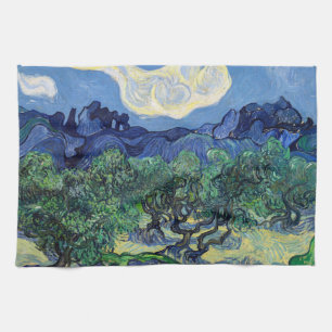 Vincent van Gogh - Olive Trees with the Alpilles Tea Towel