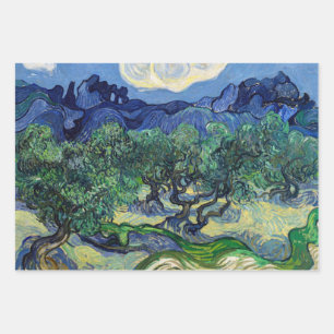 Vincent van Gogh - Olive Trees with the Alpilles Wrapping Paper Sheet