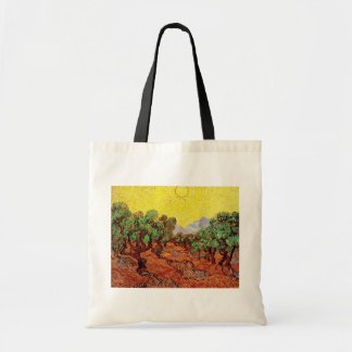 Vincent Van Gogh - Olive Trees With Yellow Sky Tote Bag
