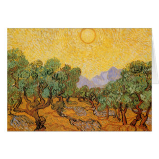 Vincent van Gogh - Olive Trees, Yellow Sky and Sun