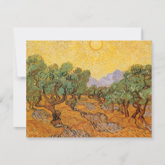 Vincent van Gogh - Olive Trees, Yellow Sky and Sun (Front)