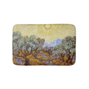 Vincent van Gogh - Olive Trees, Yellow Sky and Sun Bath Mat