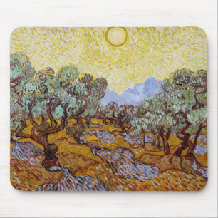 Vincent van Gogh - Olive Trees, Yellow Sky and Sun Mouse Mat