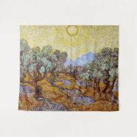 Vincent van Gogh - Olive Trees, Yellow Sky and Sun
