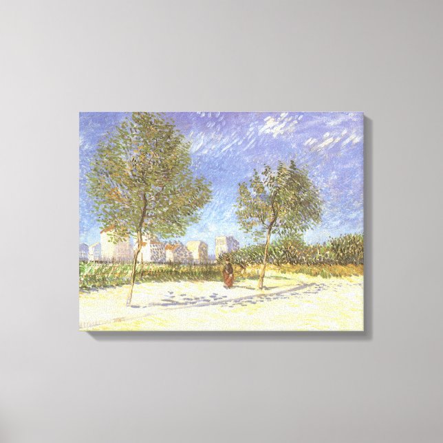 Vincent van Gogh - On the Outskirts of Paris Canvas Print (Front)
