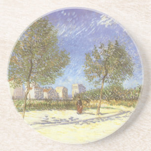 Vincent van Gogh - On the Outskirts of Paris Coaster