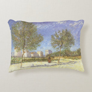 Vincent van Gogh - On the Outskirts of Paris Decorative Cushion