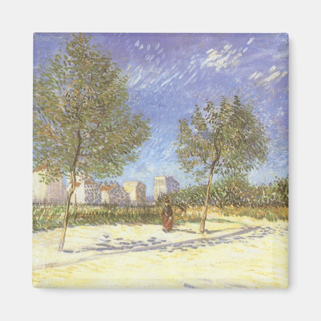 Vincent van Gogh - On the Outskirts of Paris Magnet (Front)
