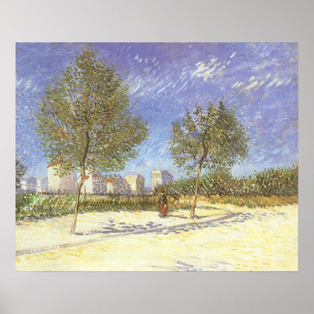 Vincent van Gogh - On the Outskirts of Paris Poster (Front)