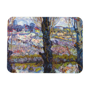 Vincent Van Gogh – Orchard In Bloom With Poplars Magnet