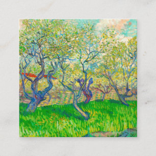 Vincent van Gogh Orchard in Blossom Enclosure Card