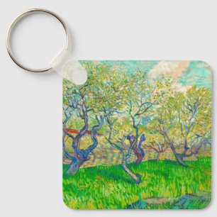 Vincent van Gogh Orchard in Blossom Key Ring