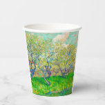 Vincent van Gogh Orchard in Blossom Paper Cups<br><div class="desc">Paper Cups featuring Vincent van Gogh’s oil painting Orchard in Blossom (1889). Beautiful plum trees blossom their leaves and fruit in Arles,  France.  A wonderful gift for lovers of Post-Impressionism and Dutch art collectors!</div>