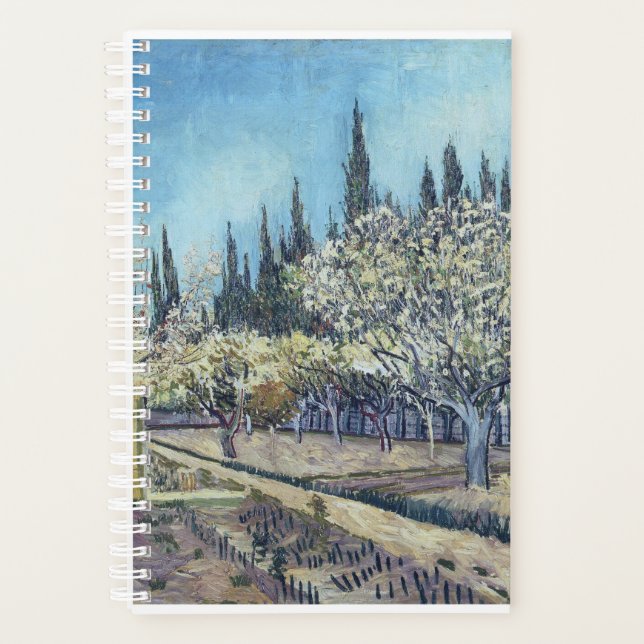 Vincent van Gogh - Orchard in Blossom Planner (Front)